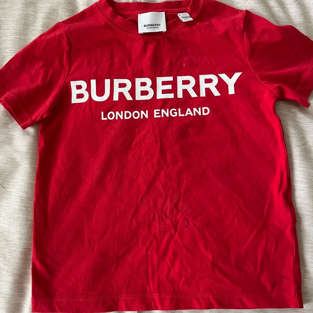 Authentic Red Burberry Shirt